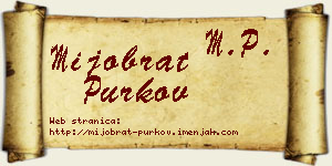Mijobrat Purkov vizit kartica